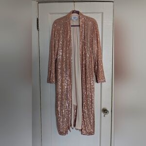 Anthropologie Sequin Duster
